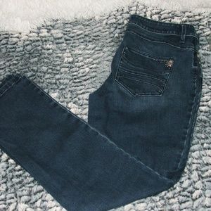 Black Label By Chicos Straight Leg Denim Jeans 00